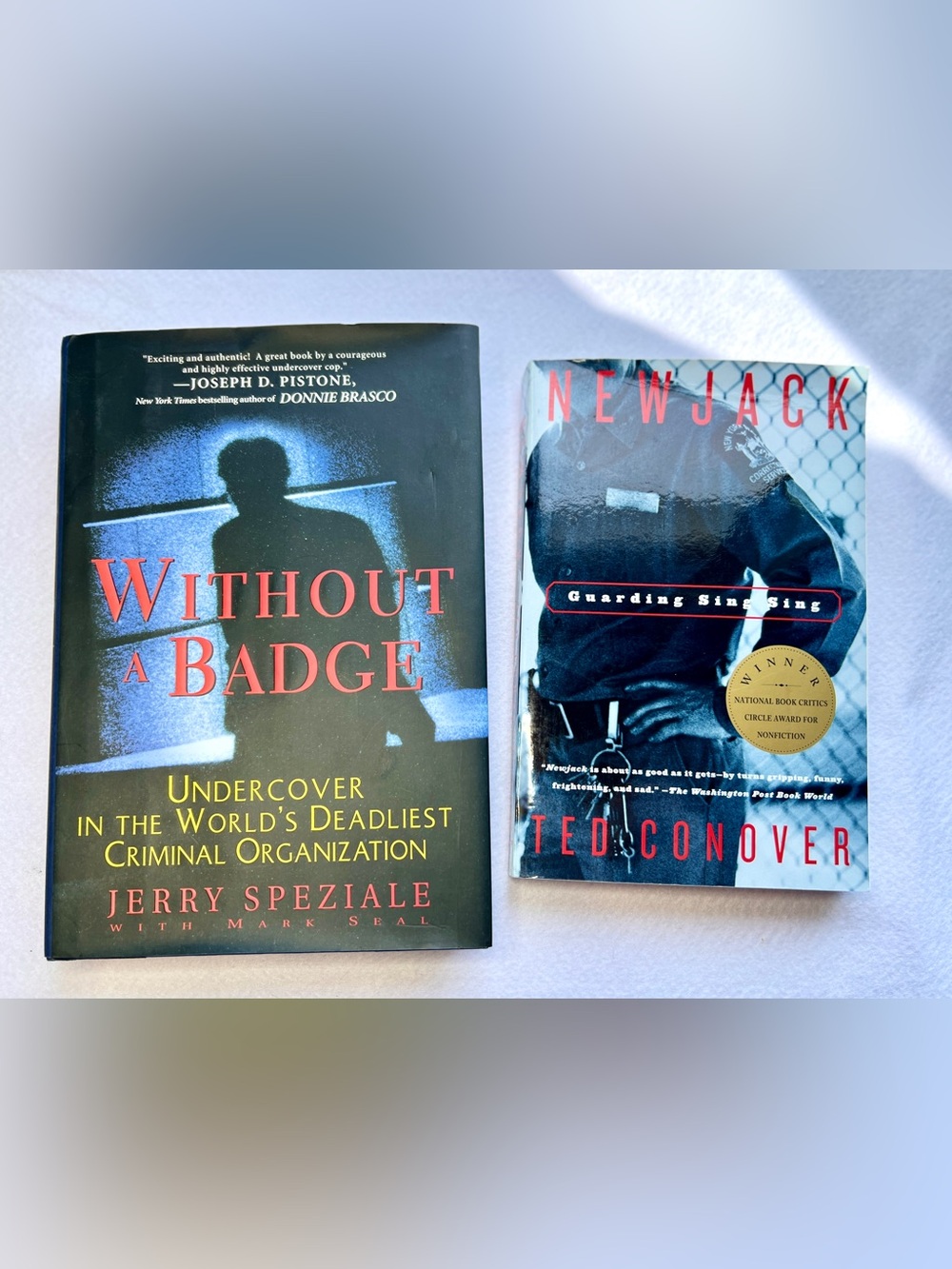 True Crime Nonfiction Book Lot Newjack Ted Conover Undercover Jerry Speziale